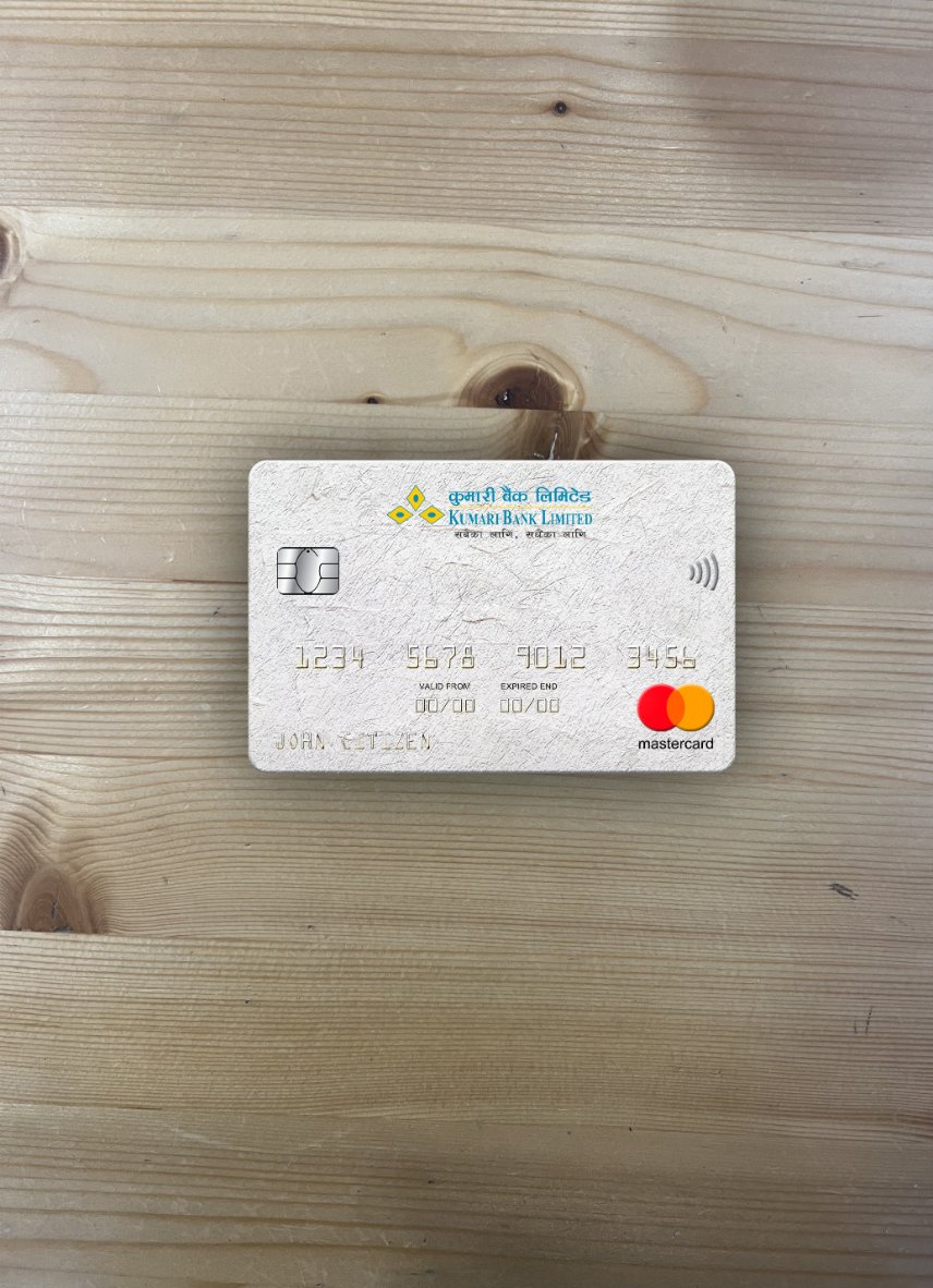 Download Nepal Kumari Bank mastercard photolook front Photoshop template